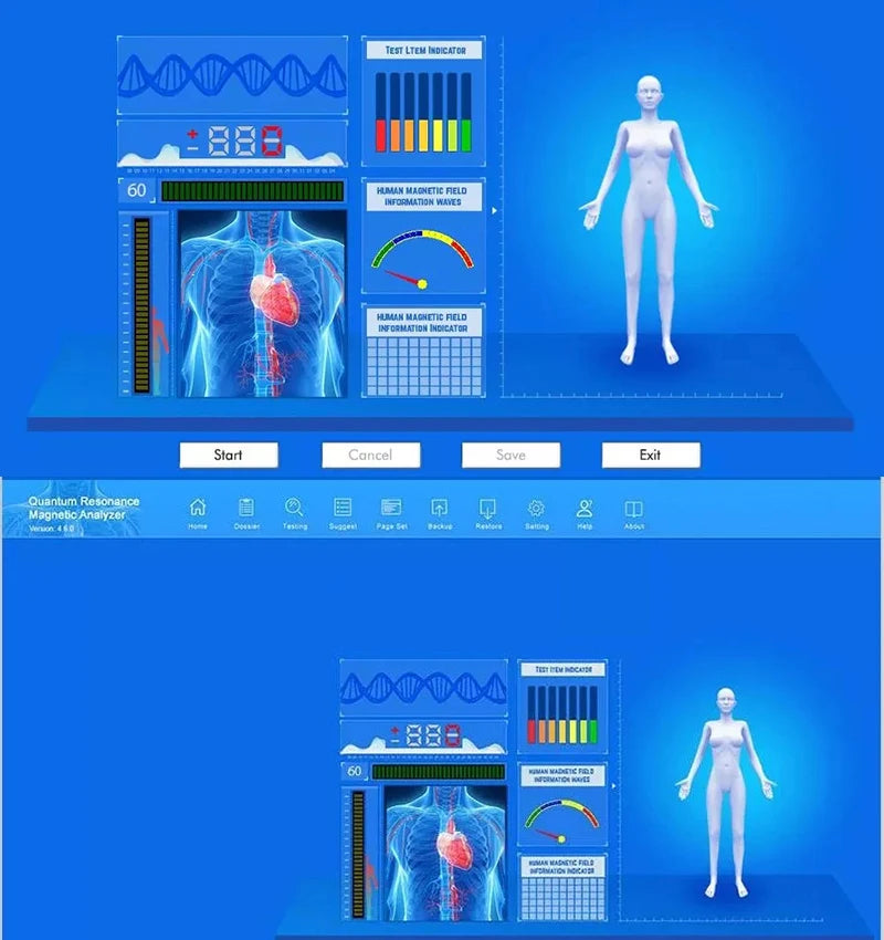2024 Quantum Health Sub-health Analyzer New QRMA-999 Magnetic Resonance Analyzer Full Body Analyzer Checking Set With 54 Reports